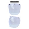 lvifloae MotorradBubble Visor, 3 Snap Visor Windscreen Lens with Folding