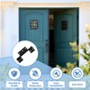 BANLIN 3Pack Screen Door Hinges Black Aluminum 1/8 inch Grooved