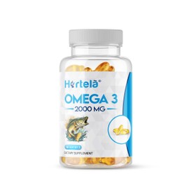 Omega 3 Fish Oil 2000mg, EPA 360mg DHA 240mg per Daily Serving. |100 Capsules | (50 Days Supply). Supports Heart, Brain Function and Eye Health. 2 Capsules Per Serving | Packaging May Vary |