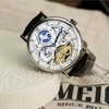 TIME100 Men's Automatic Watch Self Winding Mechanical Watch Genuine Leather
