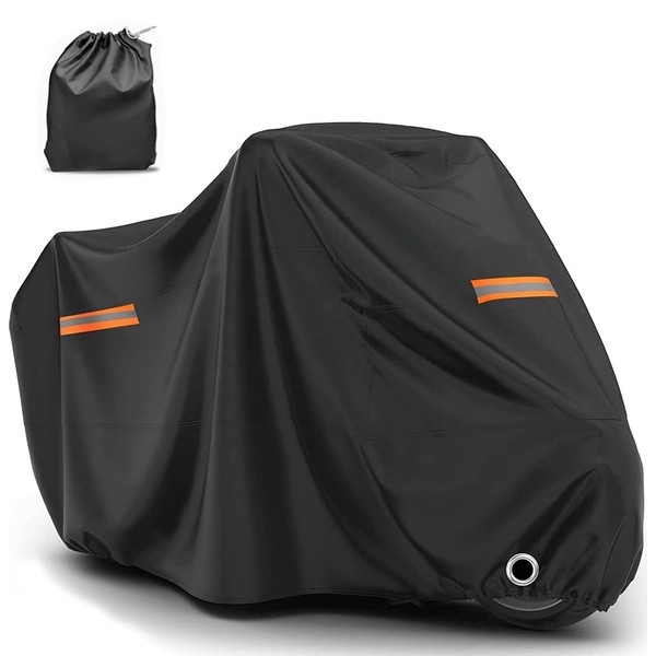 Aserose Cobertura de Motocicletas Todas,Nailon 190T Cubiertas Impermeables para Exteriores