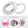 Bicycle Single Speed Sprocket Freewheel 13T 14T 15T 16T Fixed
