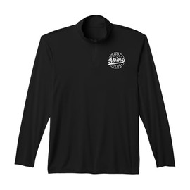 Cool Moms Club Emblem Design Mother's Day Best Mom Performance Quarter-Zip Top