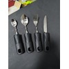 Extra Wide Handles Bendable Easy Grip Cutlery Set, Chunky Handles,