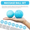 MURLIEN Massage Ball Set, Spiky Ball & Lacrosse Ball for
