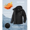MAOYSSEN Men's Mountain Ski Jacket Winter Snow Coats Waterproof Warm