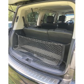 EACCESSORIES EA Trunk Organizer Cargo Net for Infiniti QX56 QX80 2004-2023 – Envelope Style Cargo Net for SUV - Premium Mesh Car Trunk Organizer Vehicle Carrier Storage–Compatible with QX56 QX80