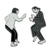 EDEN Fashionable Pulp Fiction Mia & Vincent Dancing Pin Badge