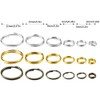 100pcs Double Jump Rings 18k Yellow Gold Strong No Fade