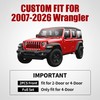 Aierxuan Jeep Wrangler JK JL Front Seat Covers Custom Fit