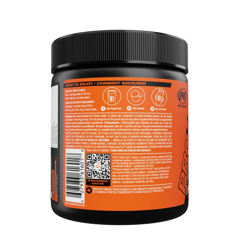 PVL Pro Series PROH2O | Advanced Hydration powder, electrolyte powder