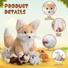 HyDren 5 Pcs Woodland Animals Plush Toys Set 13.4 Inch