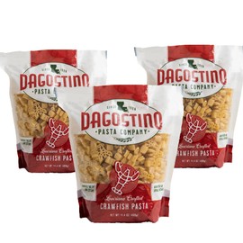 Dagostino Crawfish Shaped Pasta, Pack of 3 – Fun Louisiana Pastas, Lobster Shaped Noodle, Dish for Mardi Gras Party, Seafood Boil, Tailgate Party, or Festive Side Dish
