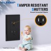 ELEGRP Decorator Wall Receptacle Outlet, Tamper Resistant 15A 125V Standard