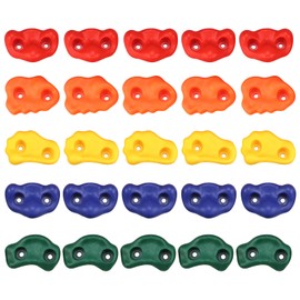 Yaegoo Climbing Holds for Kids, Rock Wall Climbing Kit with Mounting Hardware, Climbing Rock Wall Holds for Indoor and Outdoor Playground Play Set (25 PCS)