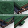 RETTACY Thick Lined Journal Notebook, A5 Hardcover Leather Journal With