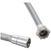 LIXIL INAX A-4215 Shower Hose, Metal Tone Silver Hose, 3.9