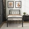 DiaOutro 16 Inch Twin XL Bed Frame with Headboard and