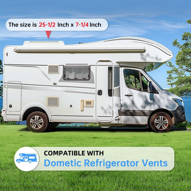 HECASA RV Refrigerator Vent Cover Compatible with Dometic Vents Direct
