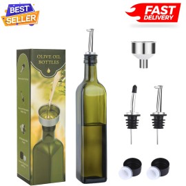 AOZITA Olive Oil Bottle Container Holder Dispenser Decanter for Kitchen Premium Coo...