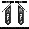 QSUM Bakery Open Flag, Double-Sided Three-ply Thickened Polyester Flag with