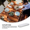 Luxshiny Metal Portable Utensil Travel Storage Box Compact Knife and