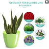 PECZEKO Shiny Flower Pot, Plastic Planter, Decorative Pot for Large