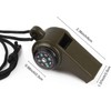 QUINTRA Boating and with Lanyard 3 1 Camping Whistle Fishing