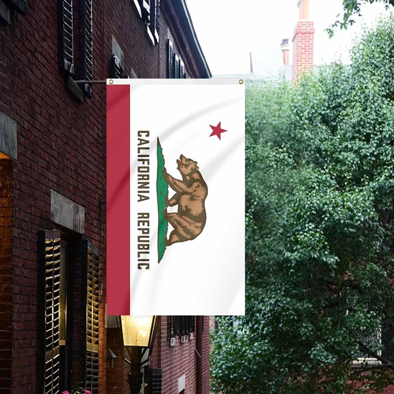 California Flag Bear Republic Banner 3x5FT Indoor Walls, Outdoor Gardens,