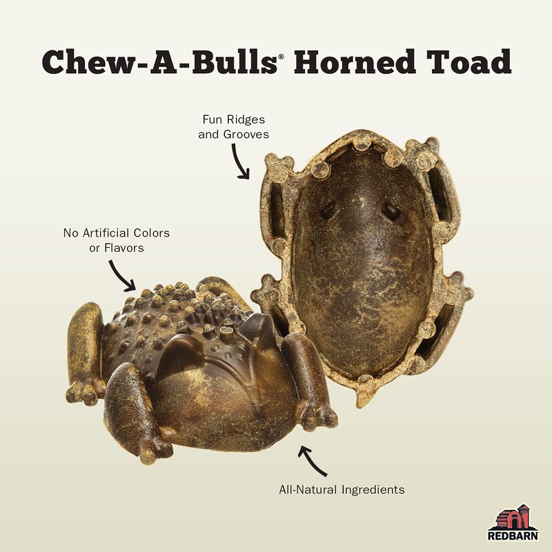 Redbarn Chew-A-Bulls (Size: Medium | Shape: Toad | 12-Count (Case