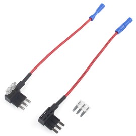 2pcs Car Fuse Tap Add a Circuit Adapter 12V with 2pcs Micro3 ATL Blade Type Fuse 25A