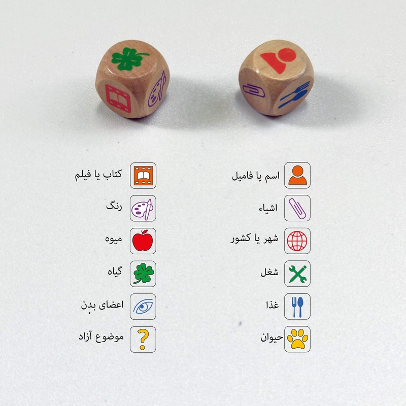 AZITOYS Random New Categories Game EsmFamil (Persian Alphabet)
