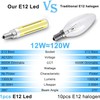 LFLAMPON Dimmable E12 LED Bulb 120W 150W Equivalent, 12W E12