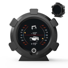 PLAYOCCAR GPS Speedometer MPH for Car,Automotive Head Up Display Inclinometer with Functions Such as Speed, Altitude, Coordinates, Vehicle Attitude, Pitch Angle Danger Alarm,Overspeed Alarm.