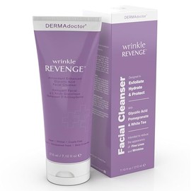 DERMAdoctor Wrinkle Revenge Antioxidant Enhanced Glycolic Acid Facial Cleanser, 7.10 oz