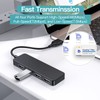 USB Hub, 4-Port USB 2.0 Hub Ultra Slim Portable USB
