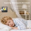 COLORNEON Silent Moon Neon Clock with Dimmable Light - 4-in-1