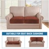 H.VERSAILTEX Velvet Stretch Couch Cushion Cover Plush Cushion Slipcover for