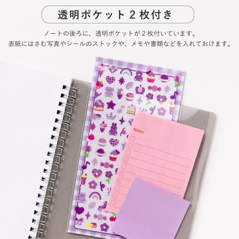 Iroha Publishing PiN NOTE A5 Size/Ring Type [White] GPN-09