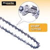 4 Packs 8Inch Mini Chainsaw Cordless Chain Replacement, 1/4" LP