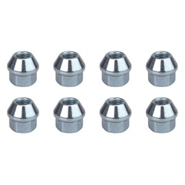 (8 Pack) Tusk Factory Style Tapered Chrome Lug Nut 10mm x 1.25mm Thread Pitch for Suzuki King Quad 750AXi Power Steering SE Plus 2022-2024
