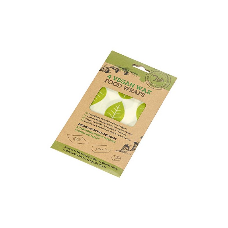Tala Reusable Vegan Soy Wax Food Wraps - 4 Bags