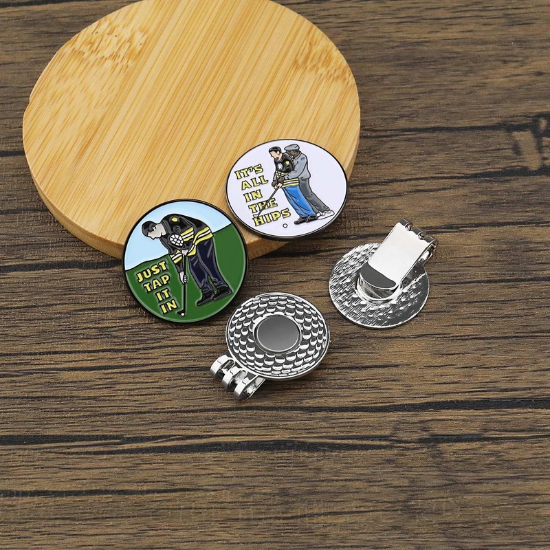 ECSiNG 2PCS Magnetic Golf Hat Clips Golf Ball Marker Magnetic