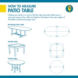 Duck Covers Ultimate Water-Resistant 40 Inch Square Table Cover