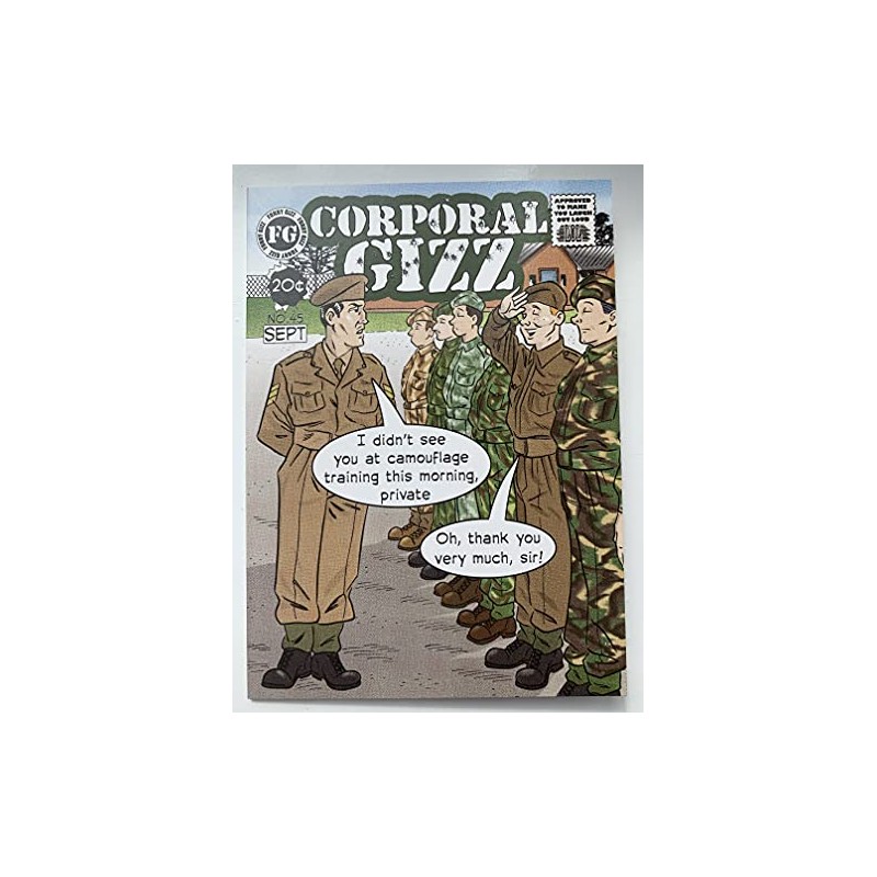 Army Funny Greetings Card For Birthday Or Any Occasion