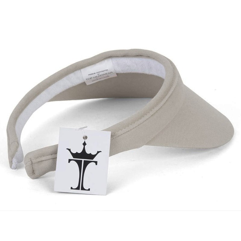TOP HEADWEAR Sports algodón Swill Clip-on Visor - Masilla