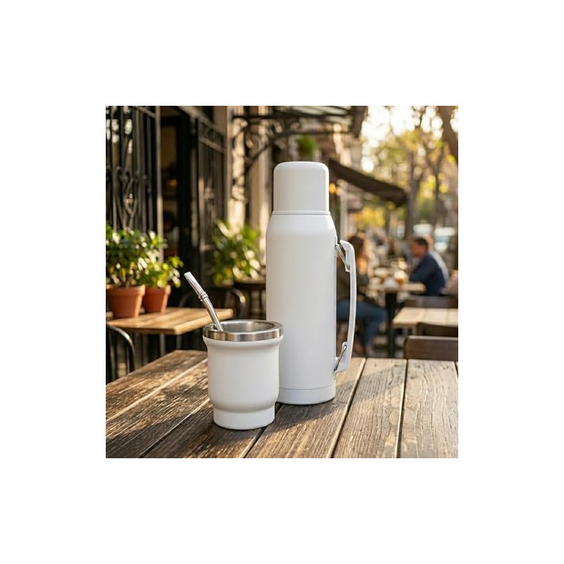 BALIBETOV - Juego completo de Yerba Mate Gourd, frasco térmico