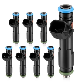 FJ817 5.4L Fuel Injector 8Pcs Set 2 Holes, Fit for Ford F150 F250 F350 Super Duty 2005-2007; Expedition 2005-2006 | Fit for Lincoln Navigator 2005-2007; Mark L 2006-2007, Replace# 5C3Z-DC 8S4Z9F593A