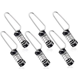 Wolfride 6Pcs Fishing Flag Clips, Stainless Steel Marine Boat Flag Clips for Outrigger Lines Antennas Stern Lights Flagpole Rope