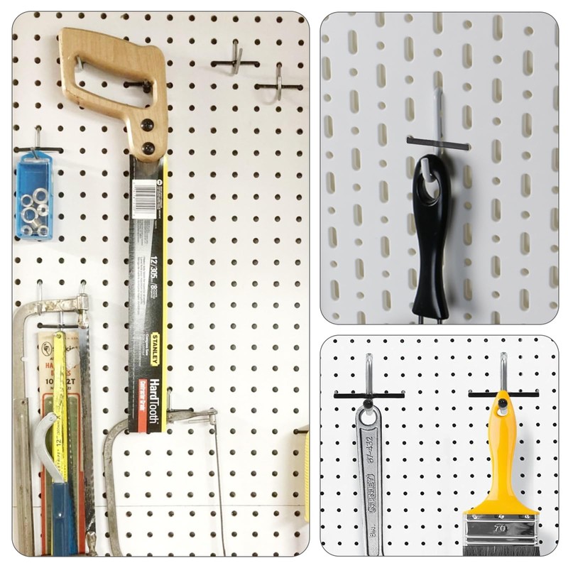 AccEncyc Black Peg Locks Plastic Pegboard Hook Locks Pegboard Display